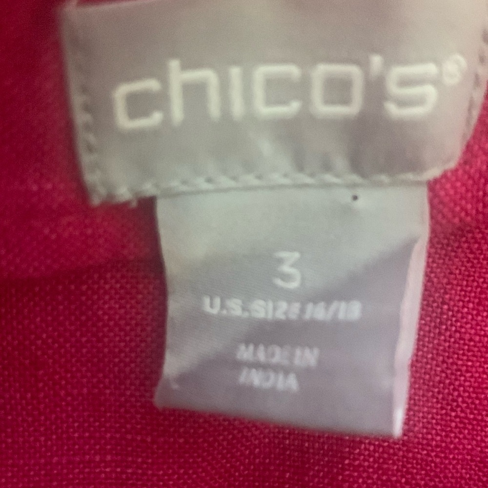 Chico's Pink Sheath Linen Dress(NWOT) Size XL - Picture 8 of 9